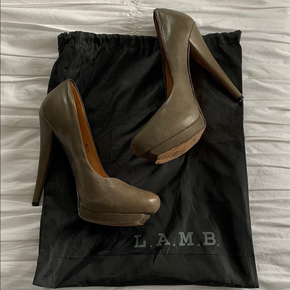 L.A.M.B. Brown Heels Elegant Design
